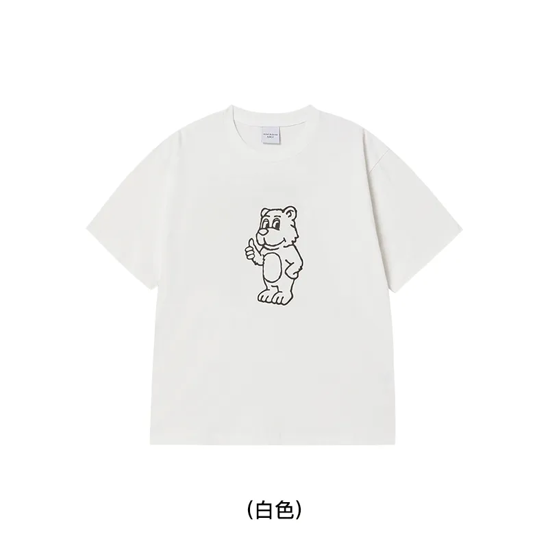 acme de la vie AC熊印花T恤