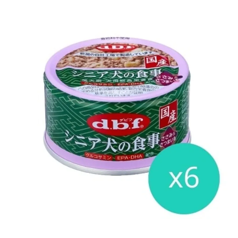 D.B.F [6罐優惠] 老犬雞肉 狗罐頭 (葡萄糖胺+DHA 配合) (85g x6) - d.b.f