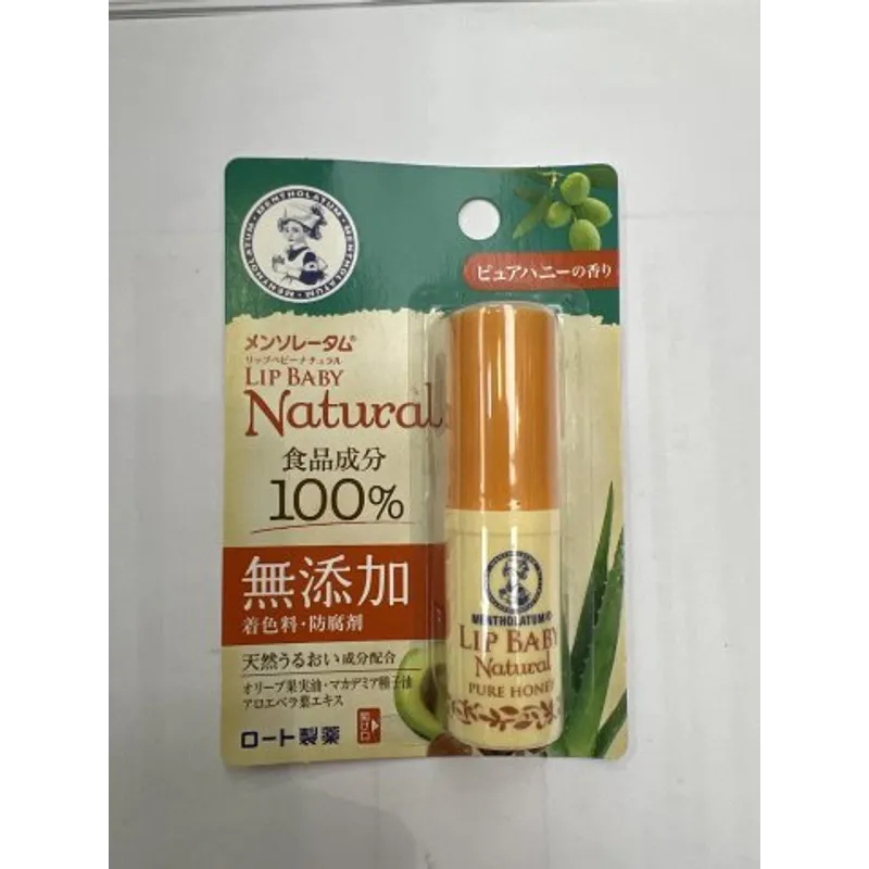 曼秀雷敦LIP BABY無添加保濕潤唇膏4G(蜂蜜)