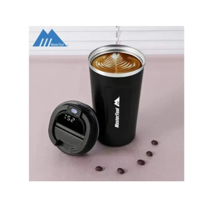 MasterTool 500ml 智能溫度顯示真空咖啡杯 不銹鋼保溫杯