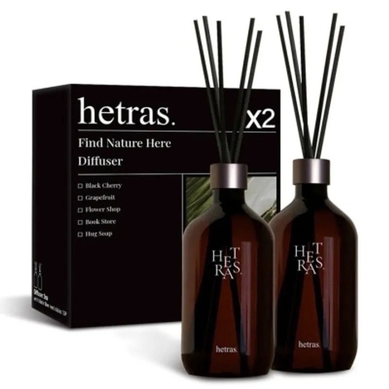 HETRAS 高級擴香瓶- BB麝香 500毫升 X2