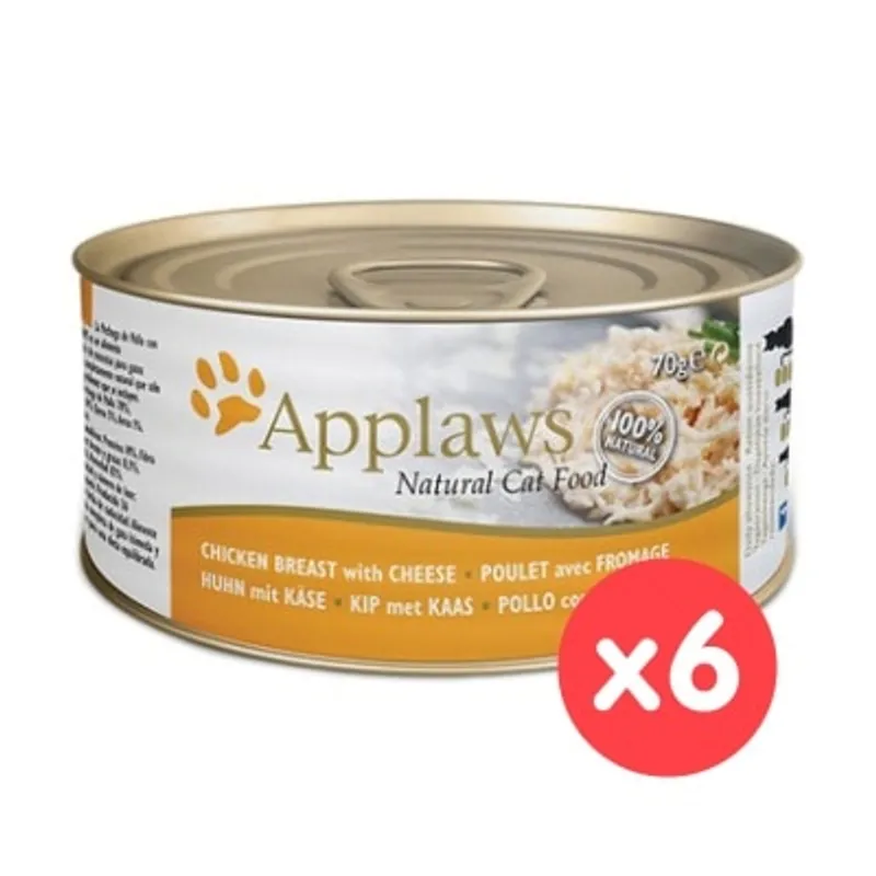 APPLAWS 貓罐頭 - 雞胸肉&芝士 (70g x 6) Applaws