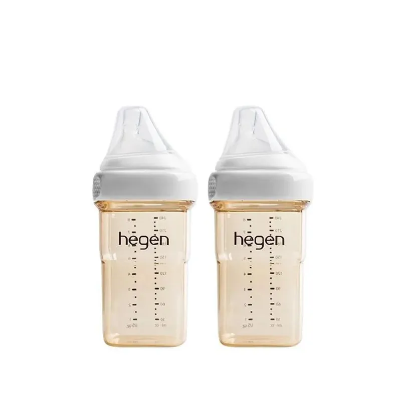 Hegen – PCTO™ PPSU多功能寬口奶瓶 240ml/8oz (2支裝) 白色