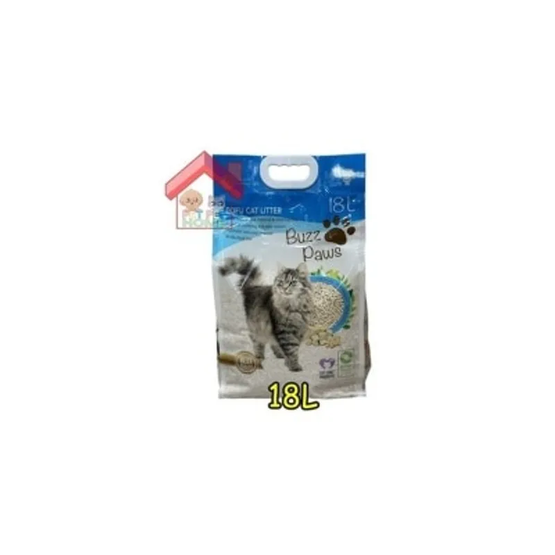 Buzz Paws 100%純天然原味(藍色)豆腐砂 18L
