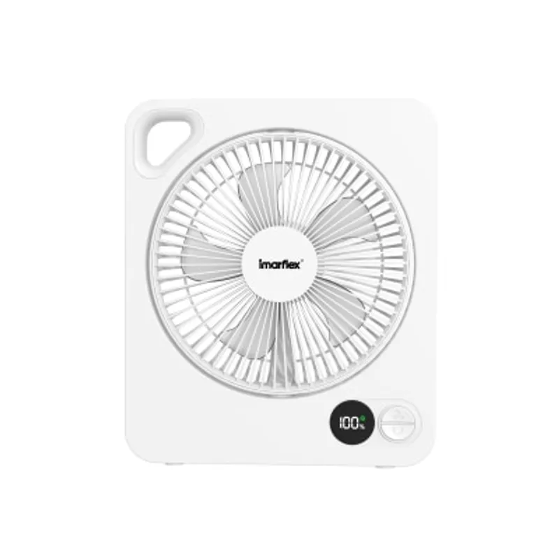 IMARFLEX 伊瑪牌 IFB-18DC 7吋USB充電小型鴻運扇