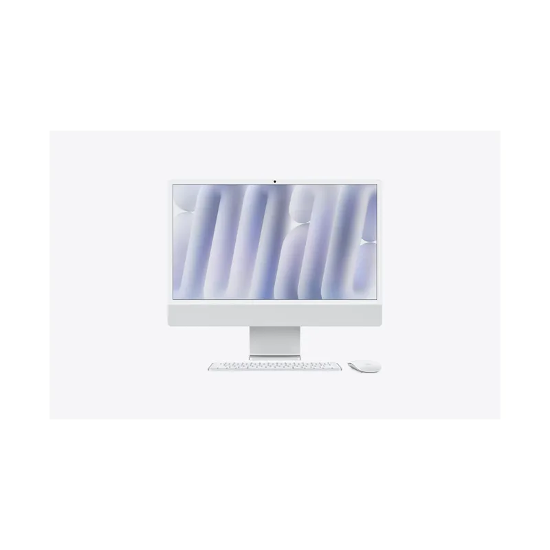 iMac, 24-inch, M4 Chip, 8-core CPU, 8-core GPU, Silver, Stand, 16GB memory, 256GB storage