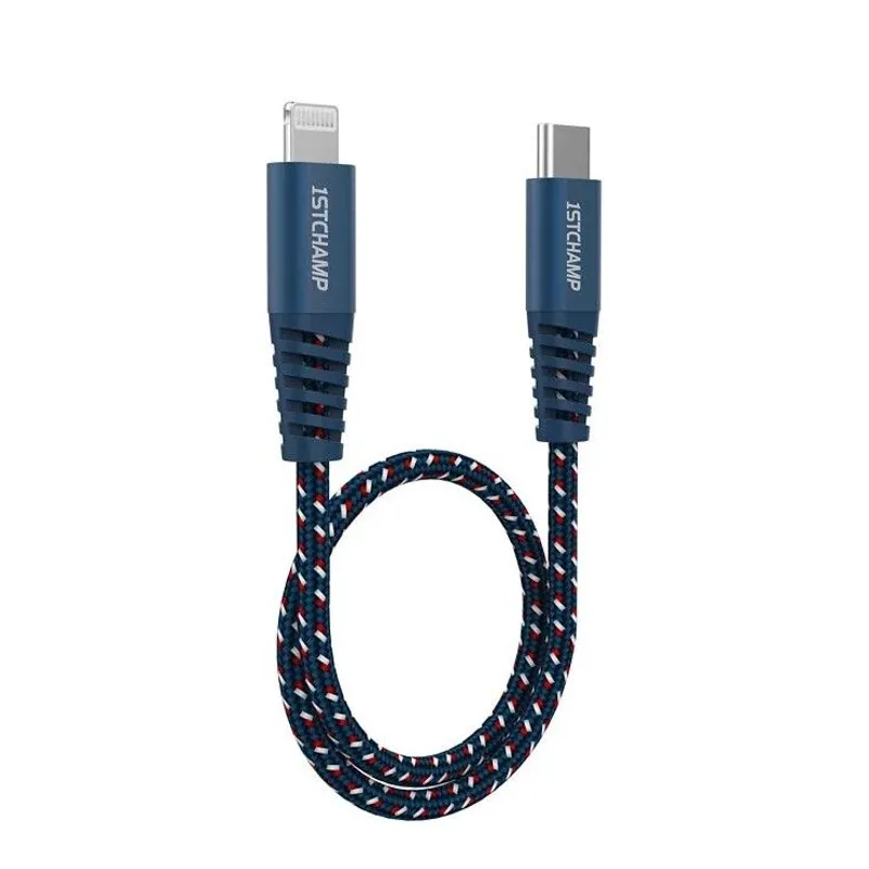 FIRSTCHAMPION Type-C至Lightning數據充電線 FCLTCNY030/BLUE