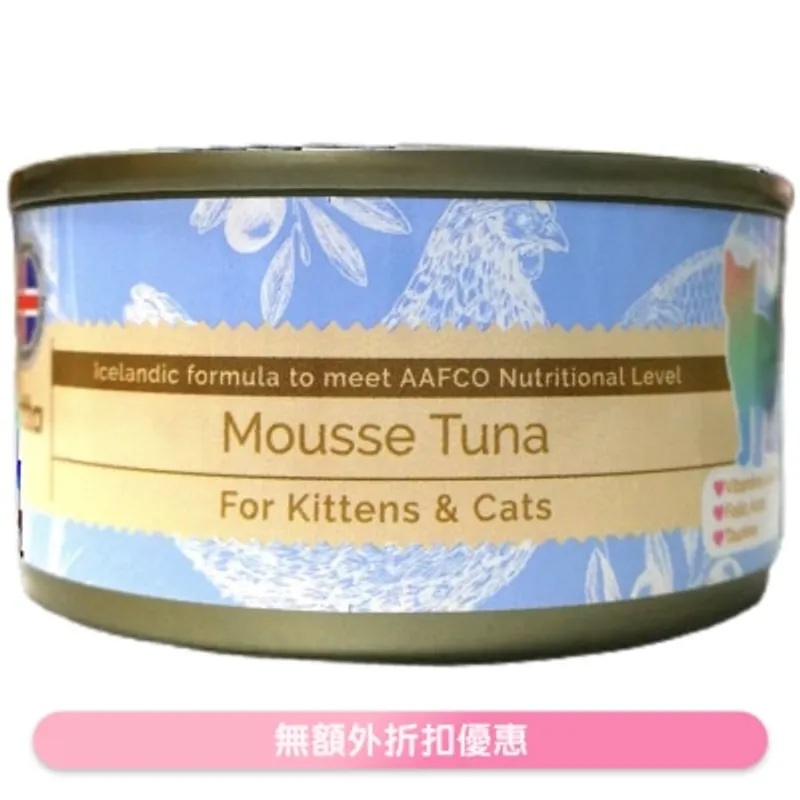 ASTKATTA 全天然純吞拿魚慕絲 幼貓,成貓主食罐頭 (80g) Astkatta