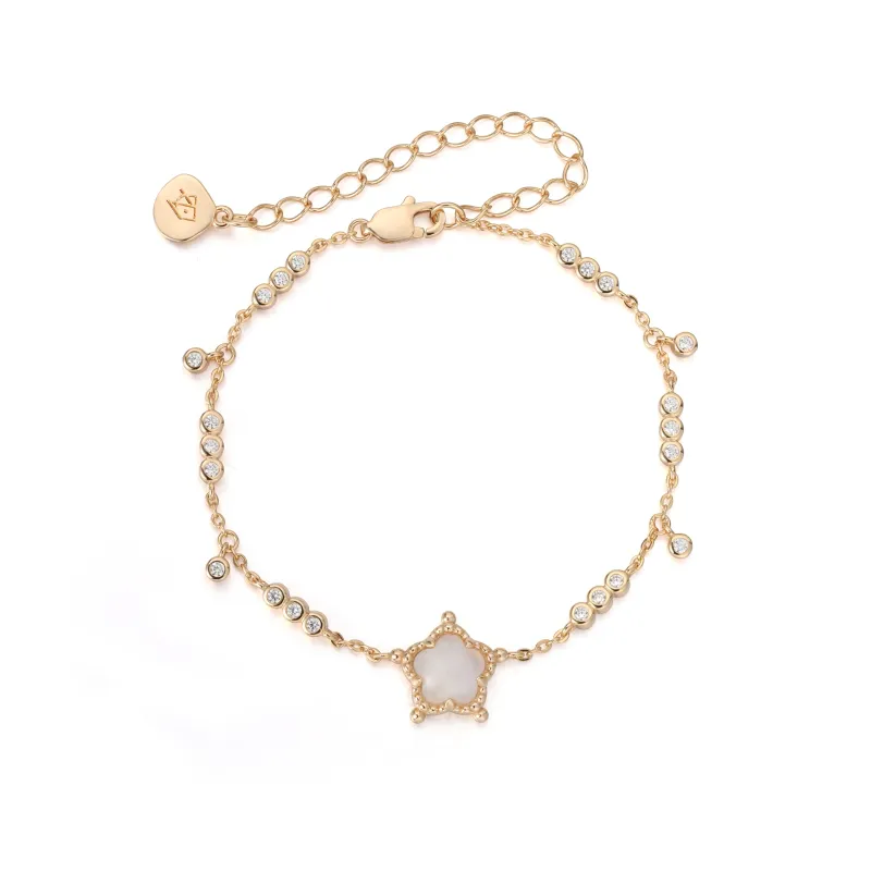 Bubble Flora Gold Bracelet