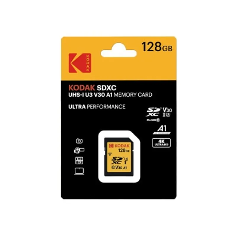 KODAK 柯達 SD 128GB UHS-I U3/V30/A1 記憶卡