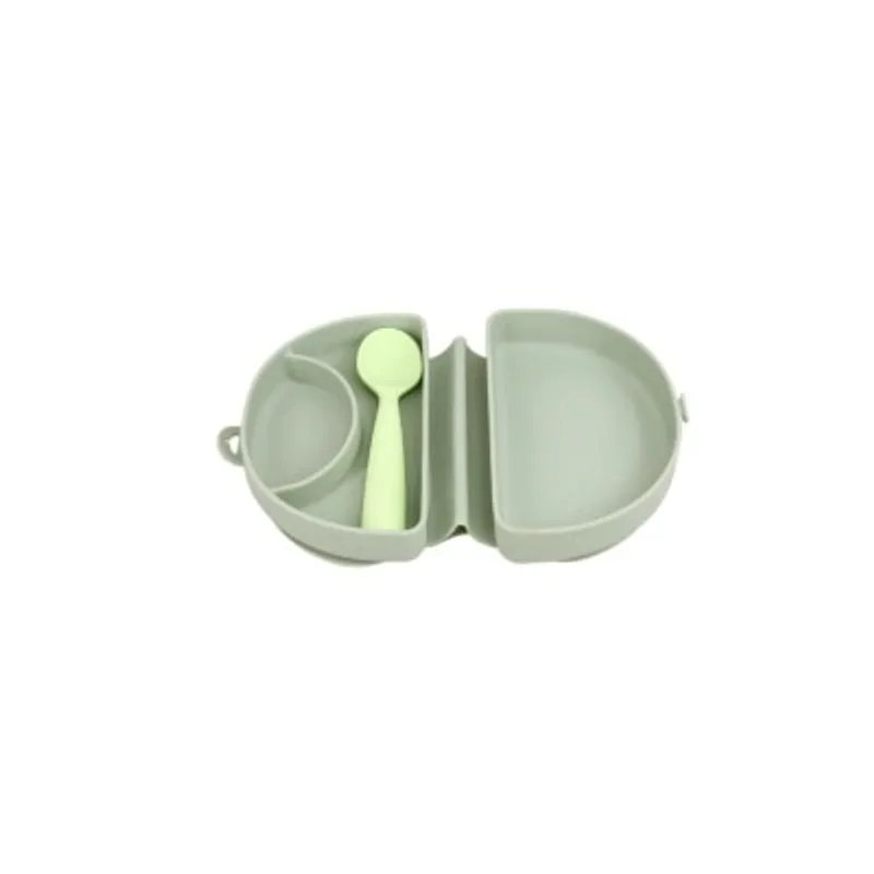MINIWARE Miniware - 合掌包湯匙組合 - 鼠尾草綠