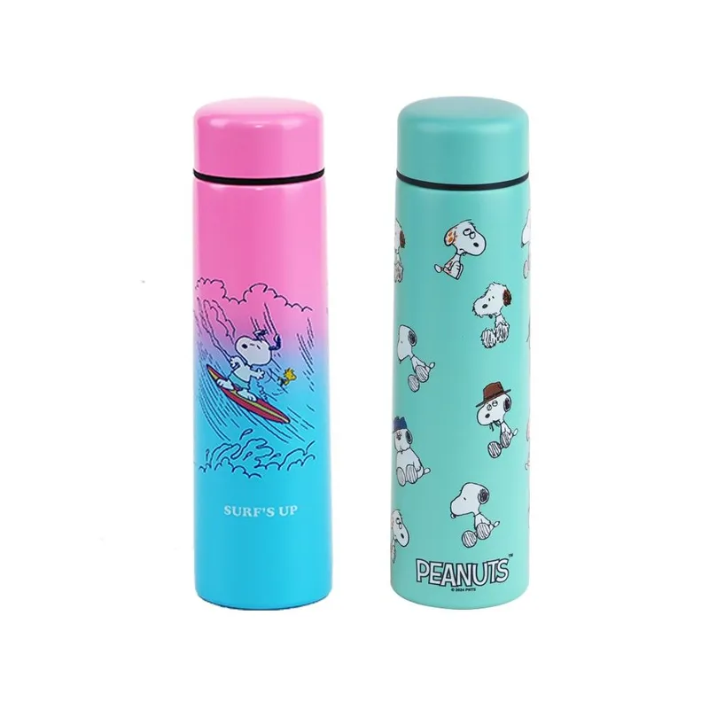 Snoopy 260ml 史努比不鏽鋼保溫壺 (漸變粉色/湖水綠色)