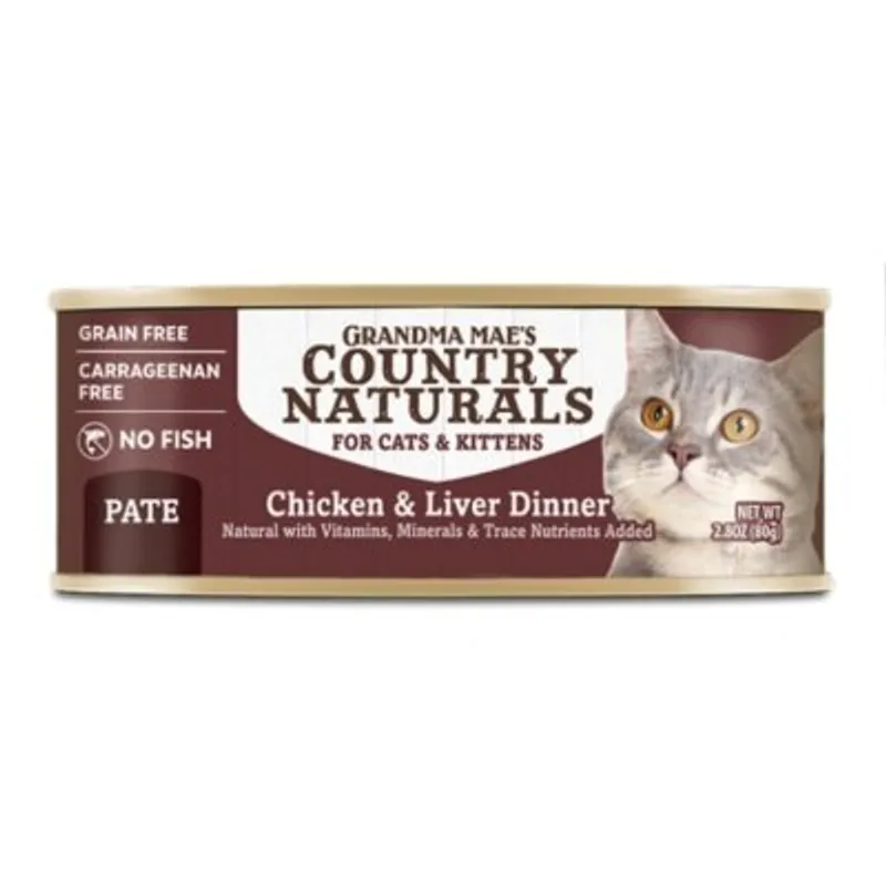 COUNTRY NATURAL Country Naturals 無穀物 肉泥配方 主食貓罐頭 2.8oz