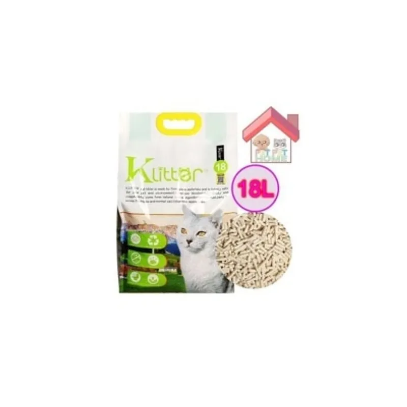KLitter [原裝行貨] 原味 K Litter Double Duty雙效除臭 豆腐貓砂 2.0mm 18L, 新配方加入蘇打粒有疏氣孔 升級版 香港原裝行貨