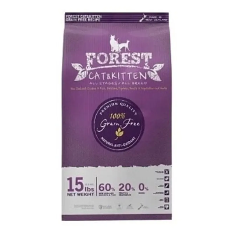 Forest 雞魚配方(紫色)無穀物 全貓糧 15lb