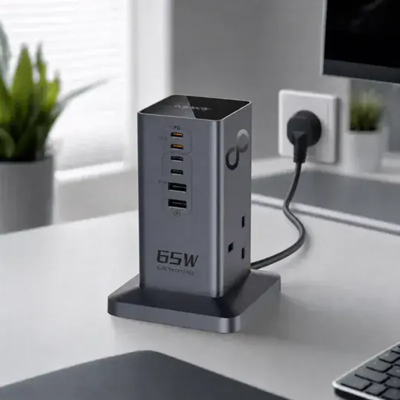 Connecty Just Tower+ 65w 8合1 2AC+6USB 充電拖板