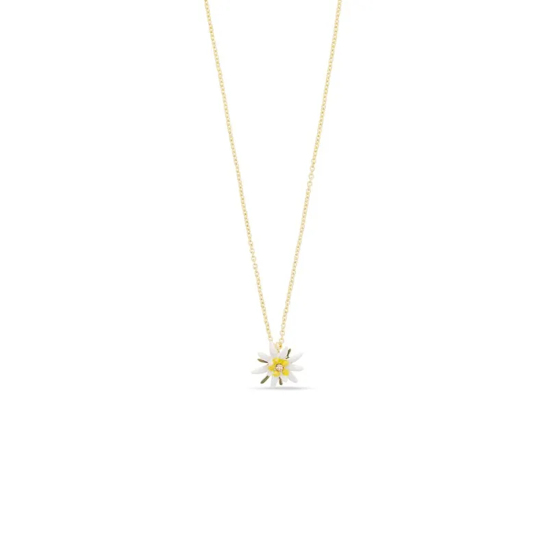 LES NEREIDES 雪絨花花朵吊墜項鍊