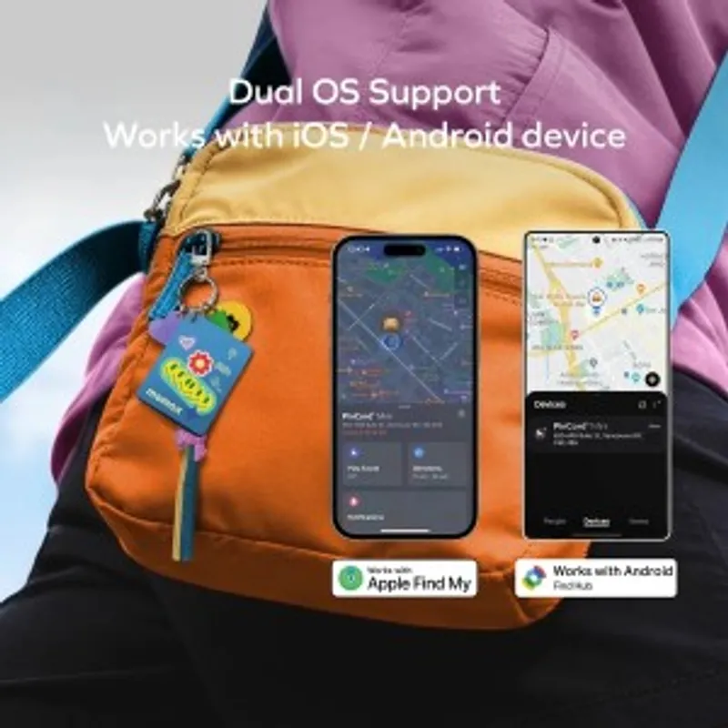 Momax PinCard² X Mini 可充電迷你全球定位器 (顏色: 黑/白)