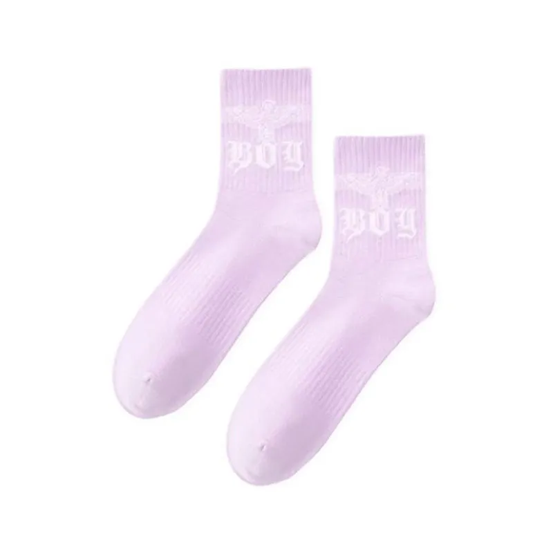 BOY LONDON 印花中筒袜