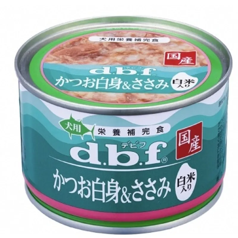 D.B.F 白身鰹魚+雞肉+飯 150g 狗罐頭 - d.b.f