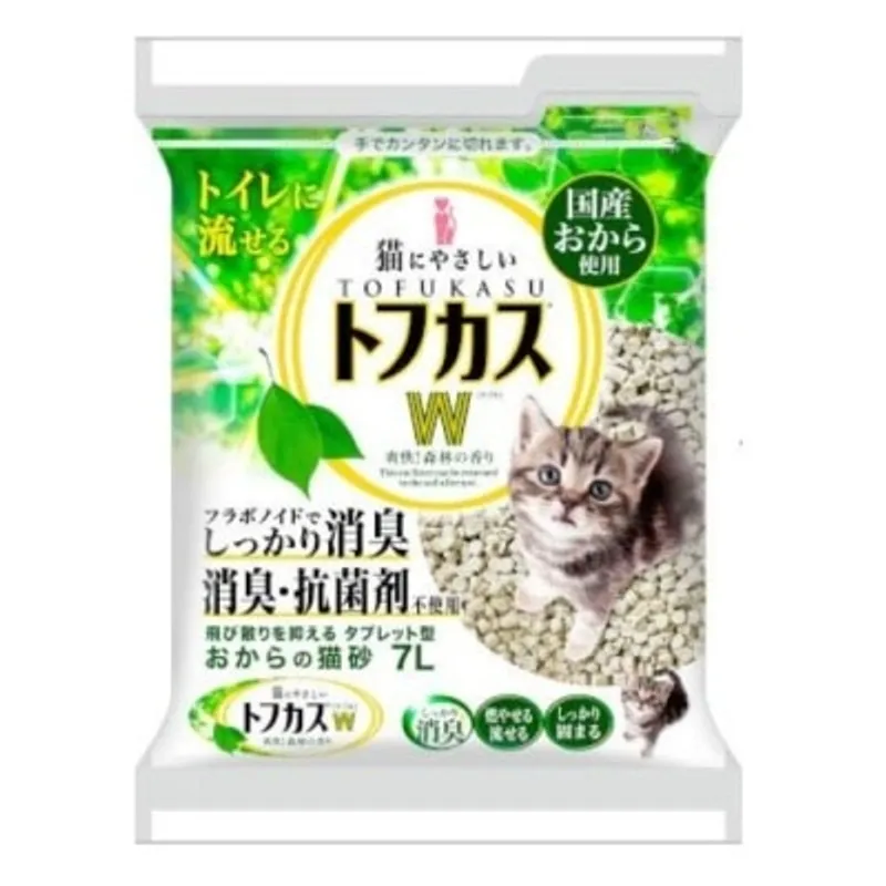 Tofukasu W之爽快 原味 (森林香味) 豆腐渣貓砂7L