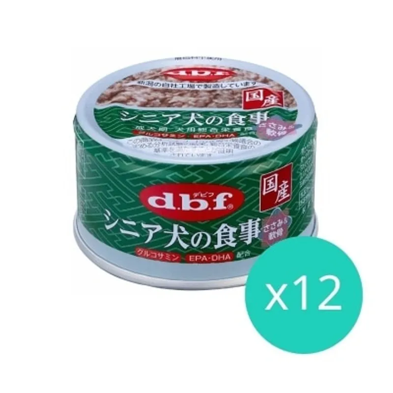 D.B.F [12罐優惠] 老犬雞肉+豬軟骨 (葡萄糖胺+DHA 配合) 狗罐頭 (85g x12) - d.b.f