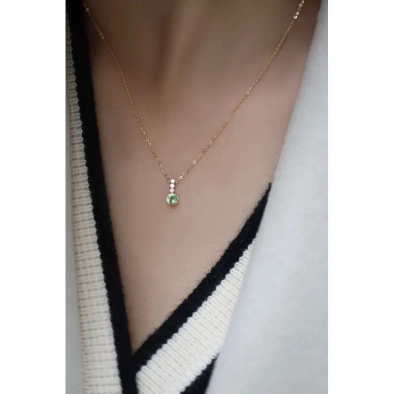 Celeste Necklace - Green Spinel