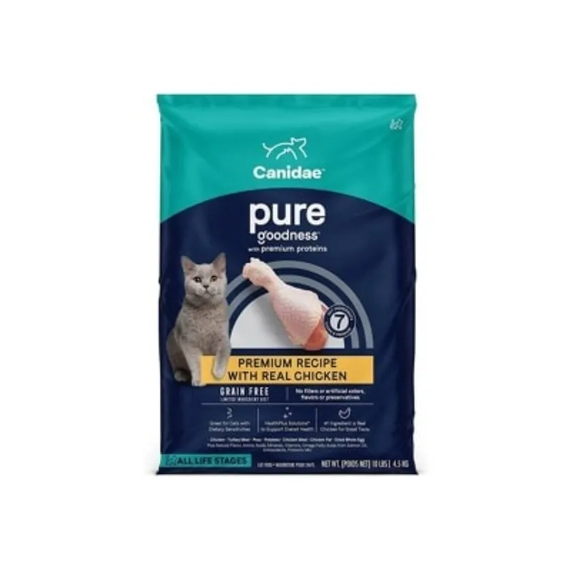CANIDAE 無穀物單一蛋白雞肉配方(Pure Elements)貓糧 10lb [3517]