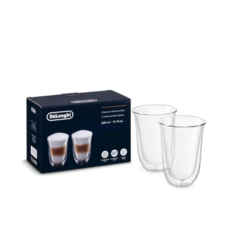 DELONGHI 双层保温LatteMacchiato杯 DLSC312/LATTEGLASSES