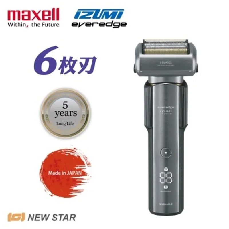 IZUMI IZF-E863W-K everedge 6刀片AI智能感應技術電鬚刨
