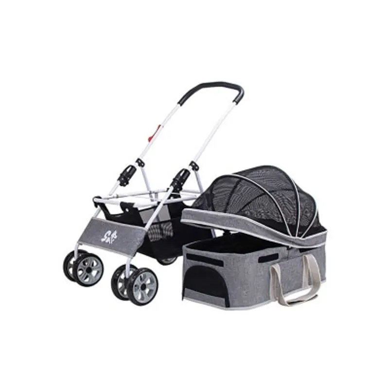 Dodopet 可分拆四輪摺疊狗狗手推車 (寵物承重：20kg)