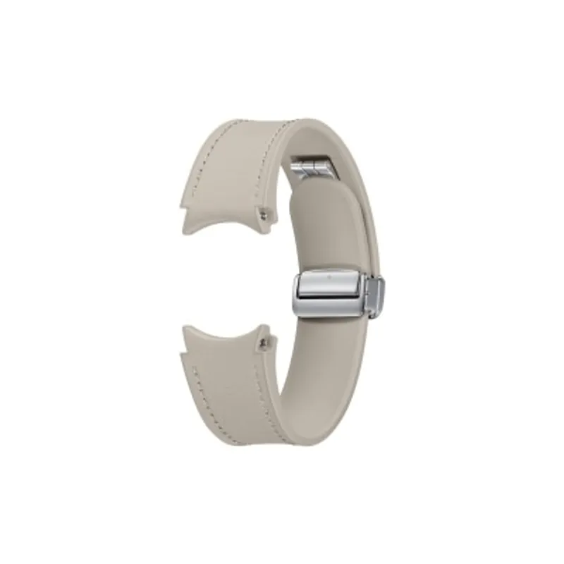 SAMSUNG 三星電子 Galaxy Watch6 D型扣純素皮革錶帶 (20mm, M/L) 智能穿戴配件