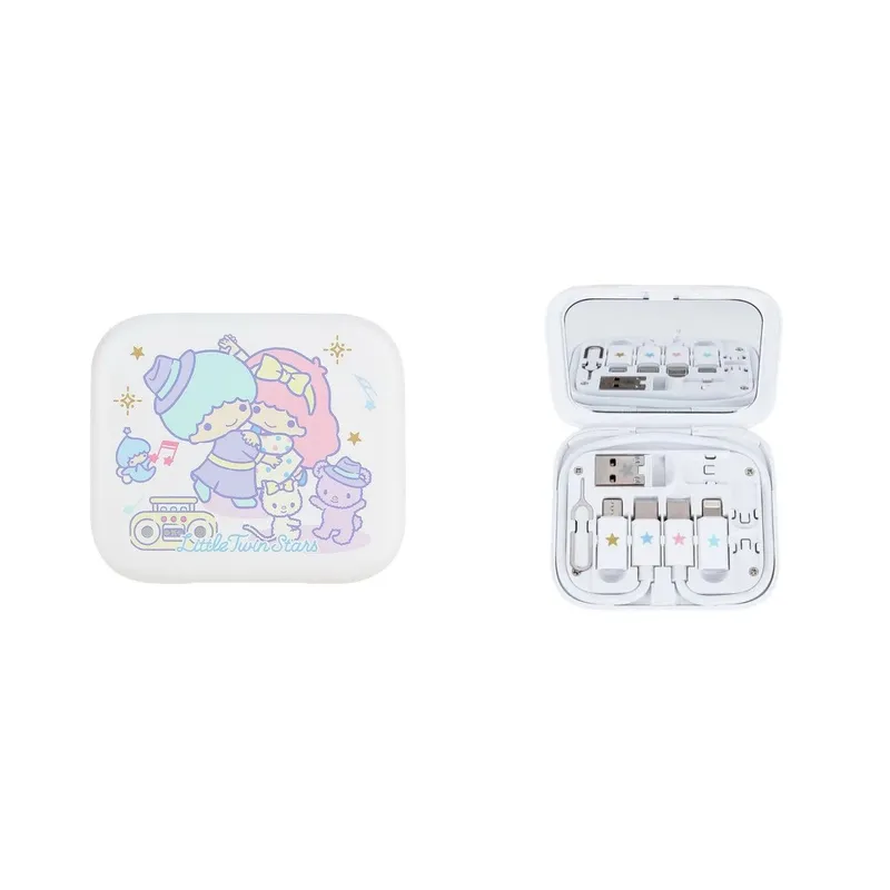 CLUEBOX 6合1數據/充電電線套件連鏡盒(Little Twin Stars) CBUSBC1KIT/TS