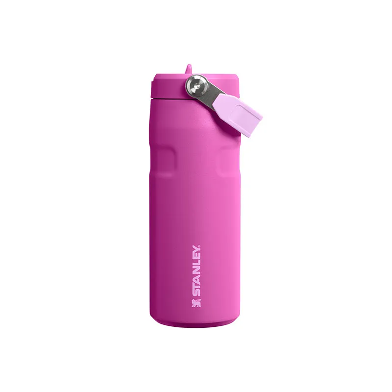 翻盖吸管水瓶24OZ-冰棒粉色