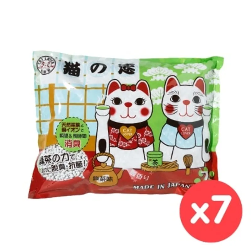猫之戀 [箱裝優惠] 貓之戀 - 貓之戀綠茶紙砂 (7L X7)