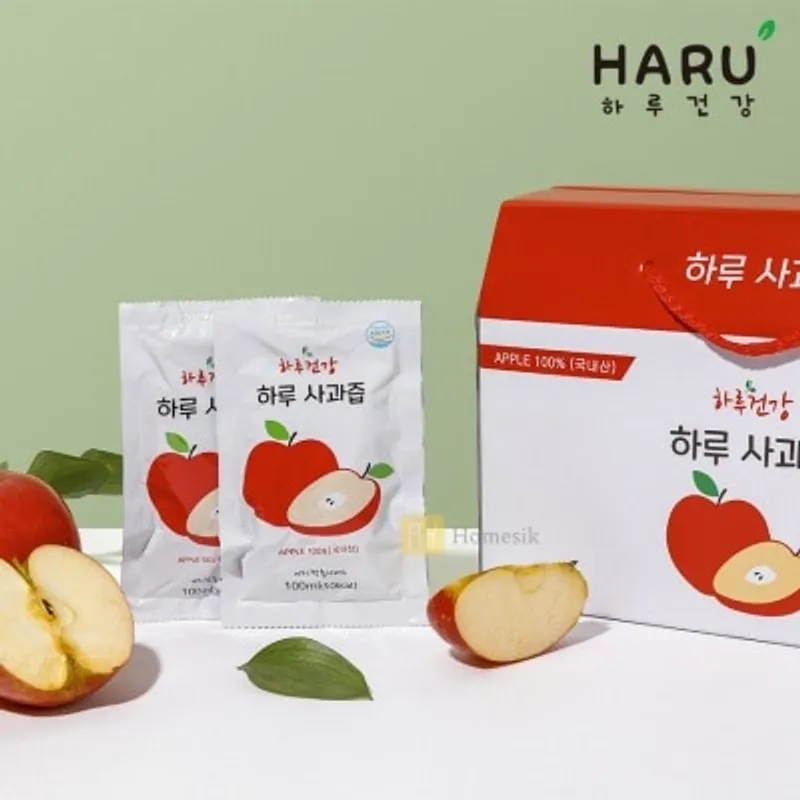 HARU HEALTH 100% NFC 純蘋果汁 100ml x 30包裝 (商家直送-5個工作天內送到府上;滿$500免運)