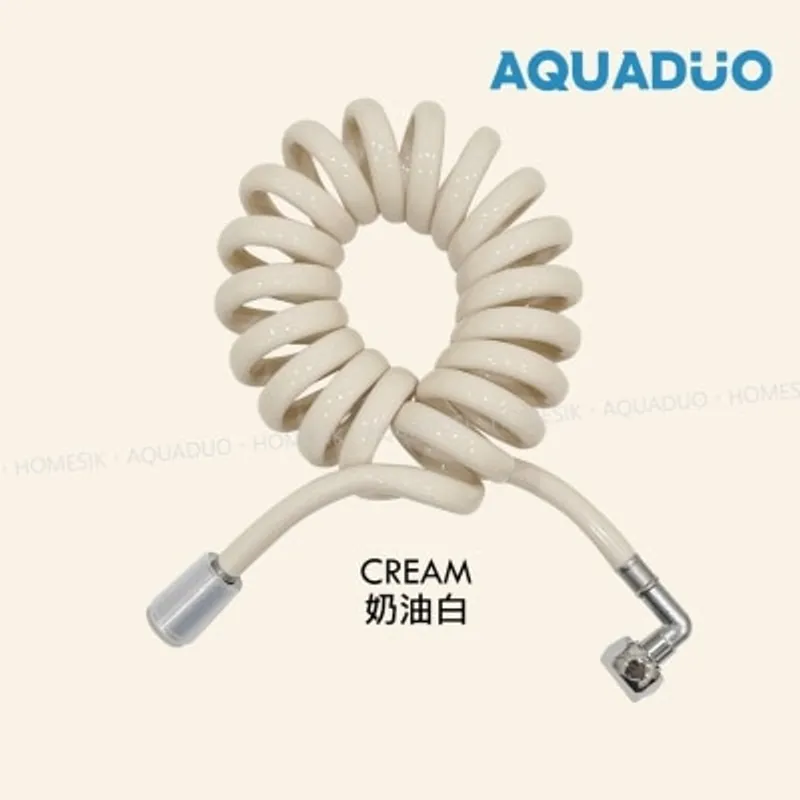 AQUADUO 防纏結花灑水喉(3米)-奶油白(商家直送-5個工作天內送到府上;滿$500免運)