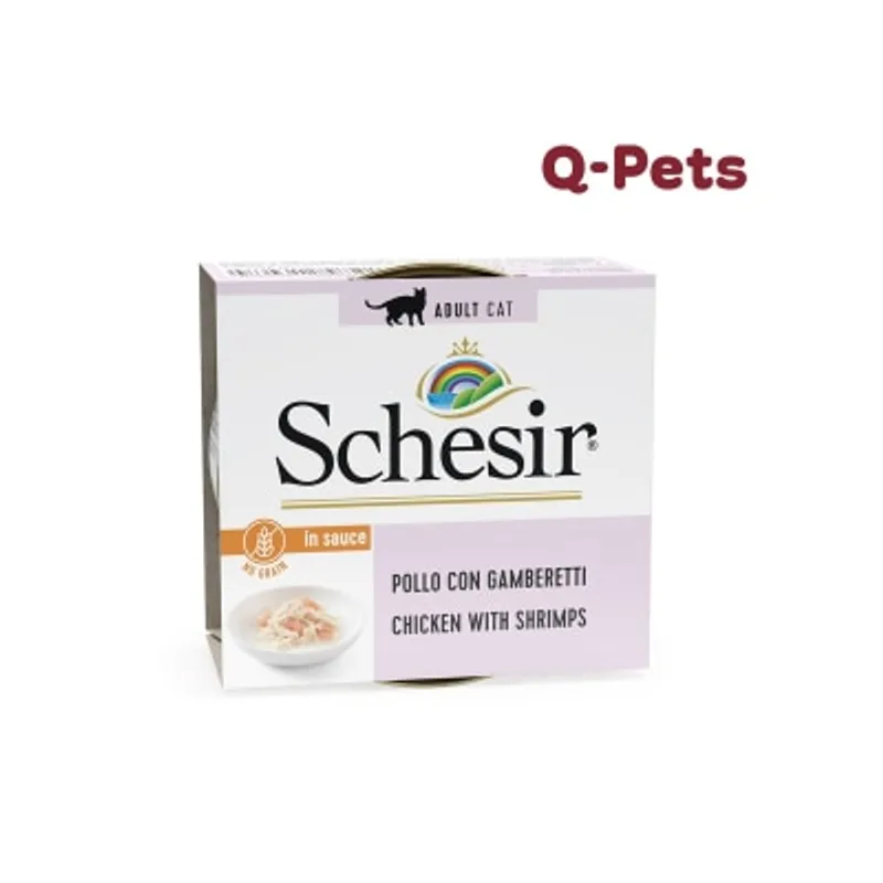 Schesir 雞肉蝦濃湯貓主食罐70g