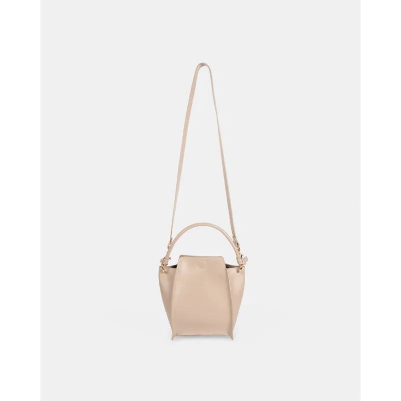 🌽 Mini Pine Corn Leather Bag – SAND