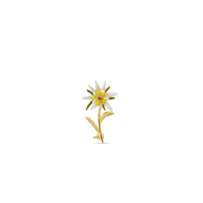 LES NEREIDES 雪絨花花胸針