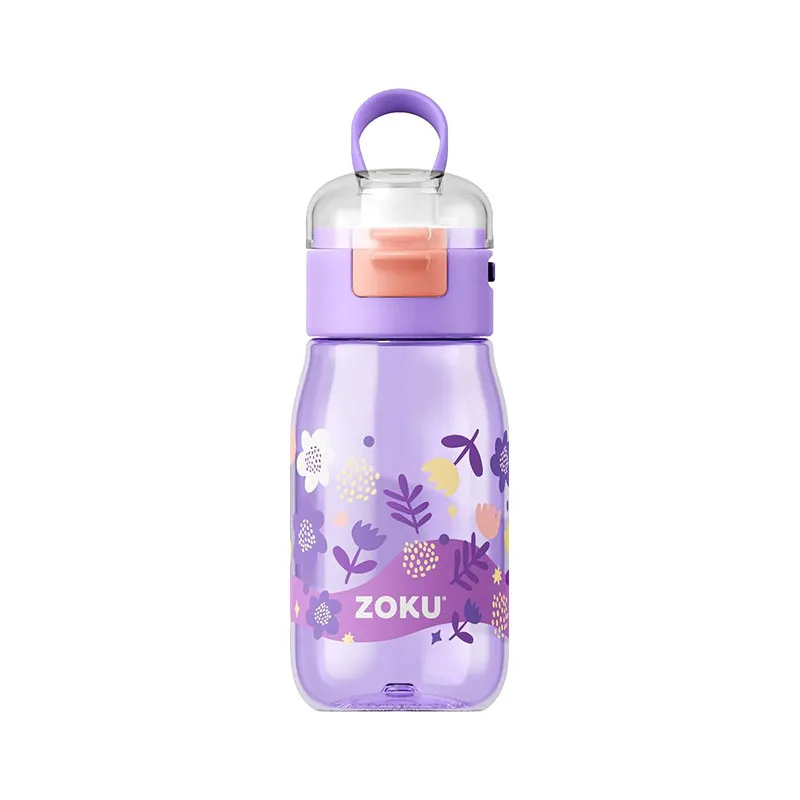 ZOKU 16oz / 475ml 直饮式儿童水樽 紫花