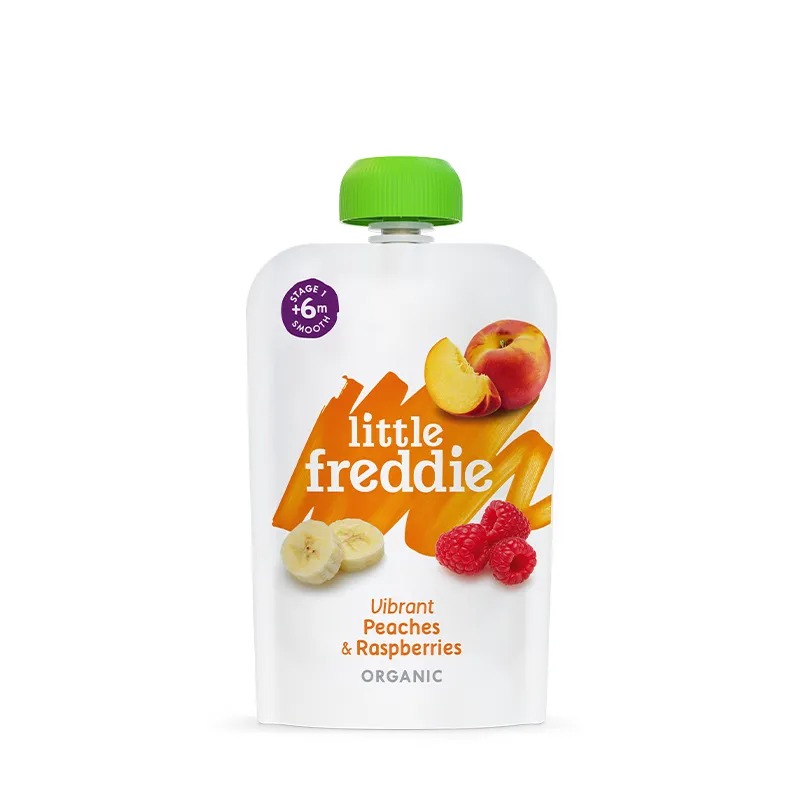 LITTLE FREDDIE 有机活力桃子+覆盆子蓉 100G