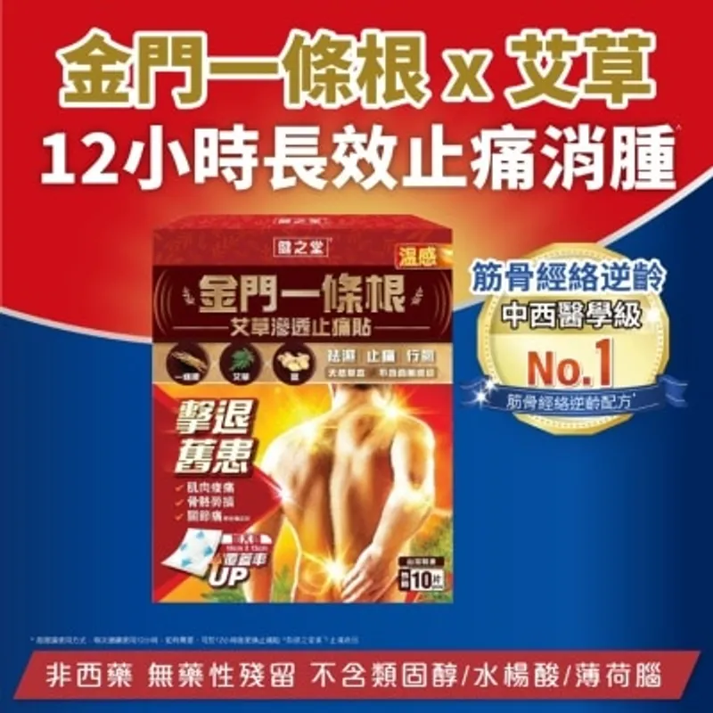 HEALTHALL 一條根艾草滲透止痛貼溫 10片