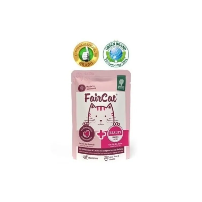 GREEN PETFOOD 德國低敏無榖物 主食濕包 85G FAIRCAT BEAUTY 皮膚毛髮