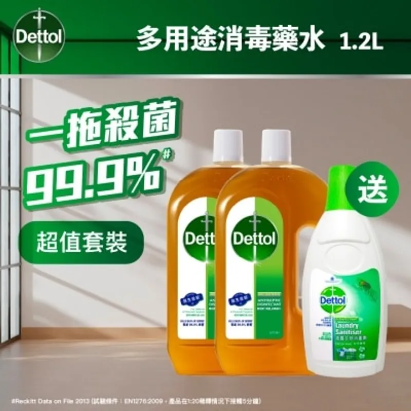 滴露消毒藥水1.2升孖裝