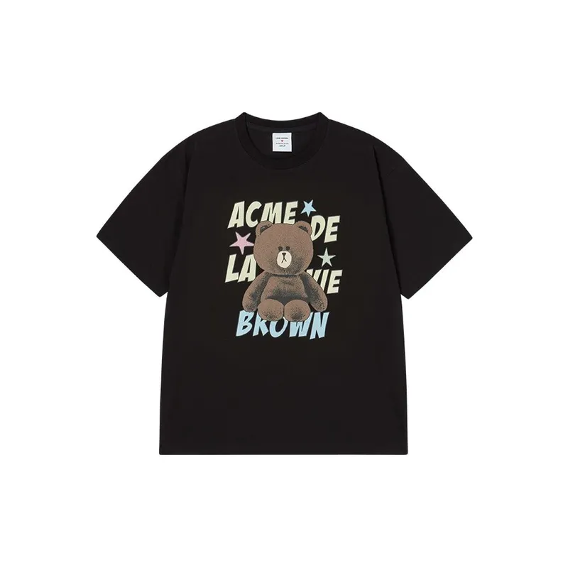 acme de la vie x LINE FRIENDS BROWN星星印花T恤