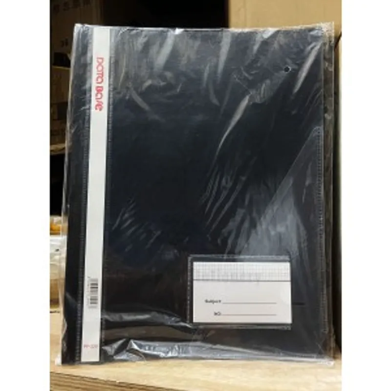 DATABASE PP-320 A4透明面實色底釘裝文件夾