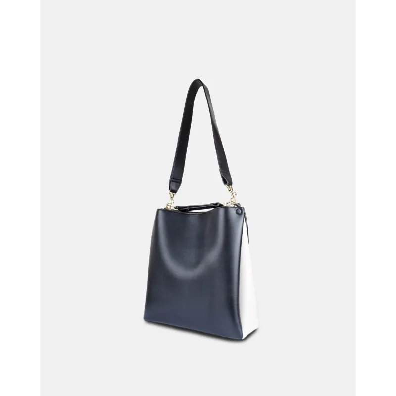 Two-Tone Tote – BLACK & OAT