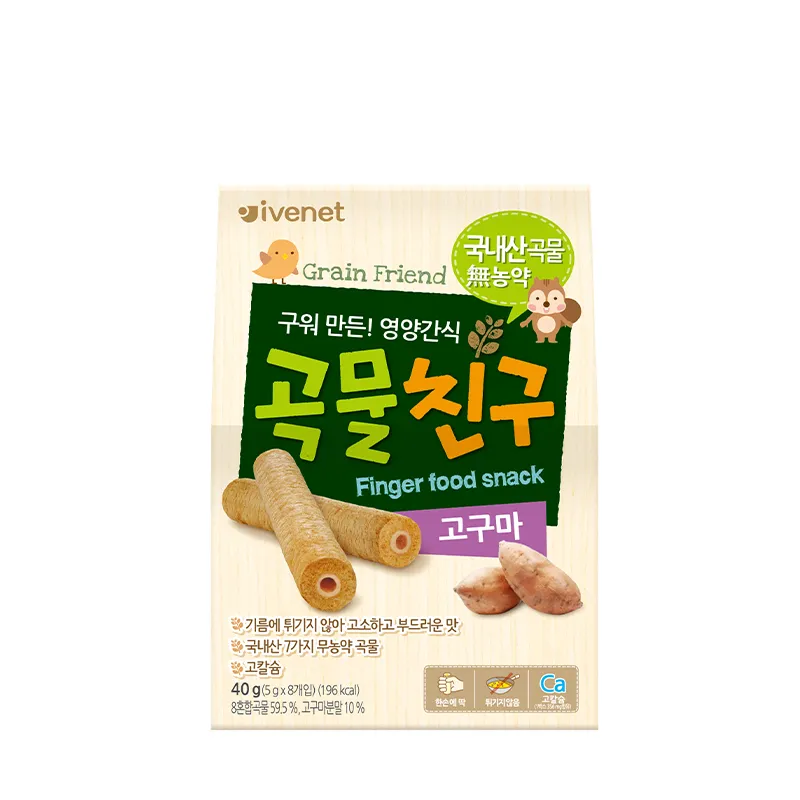 IVENET贝贝 糙米手指饼(甜薯味)40G