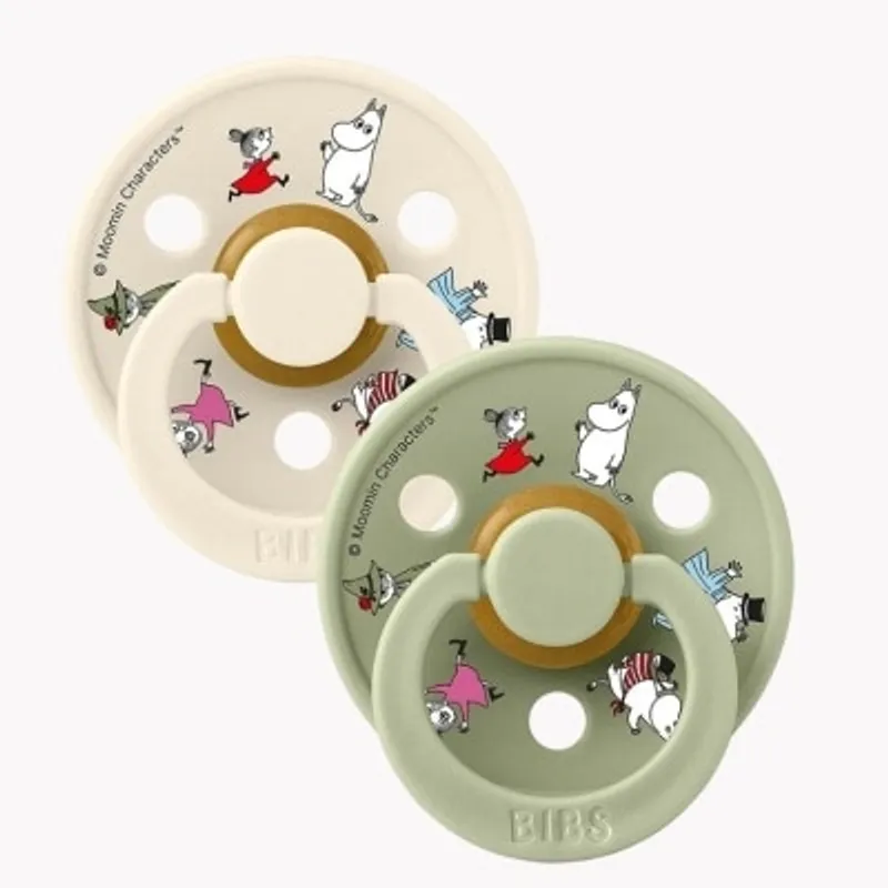 BIBS COLOUR 姆明系列 - 圓形乳膠玩咀